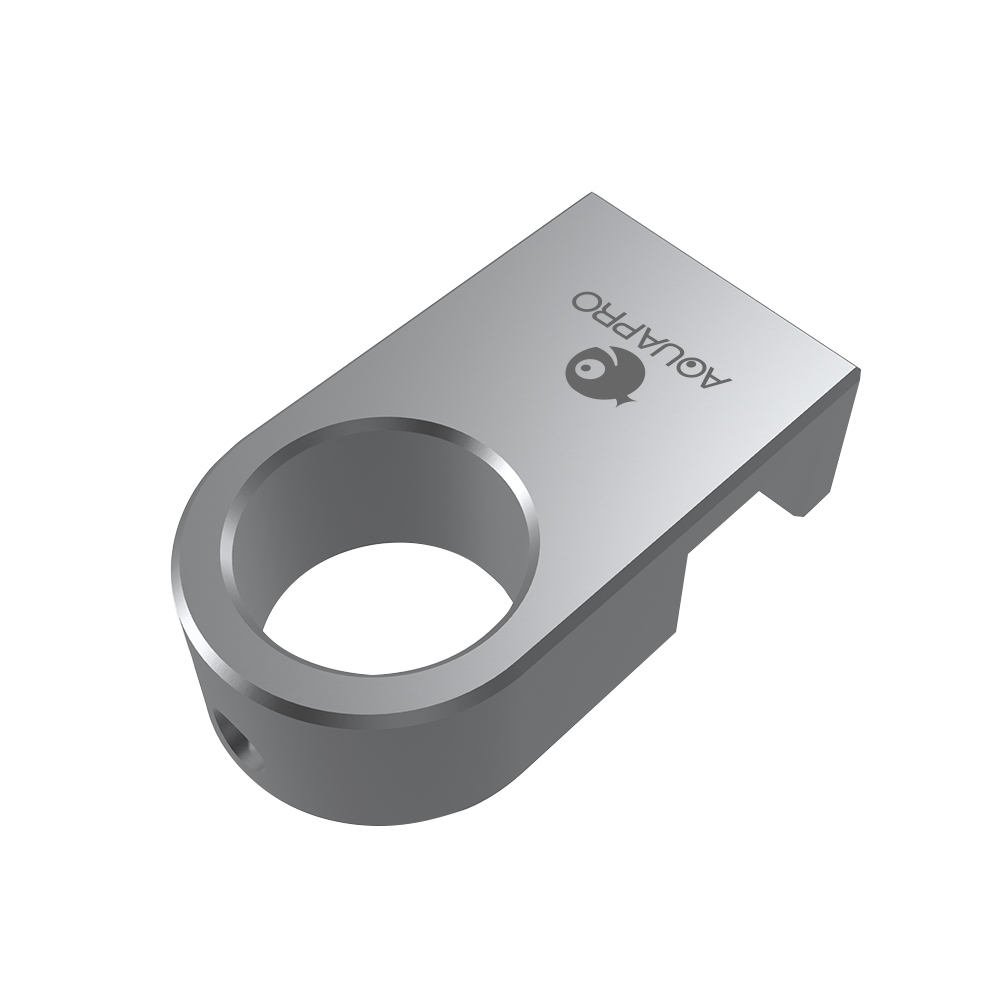 AQUAPRO - Mini Silver Aluminium Alloy Durable Pipe Hose Holder for Fish Tank