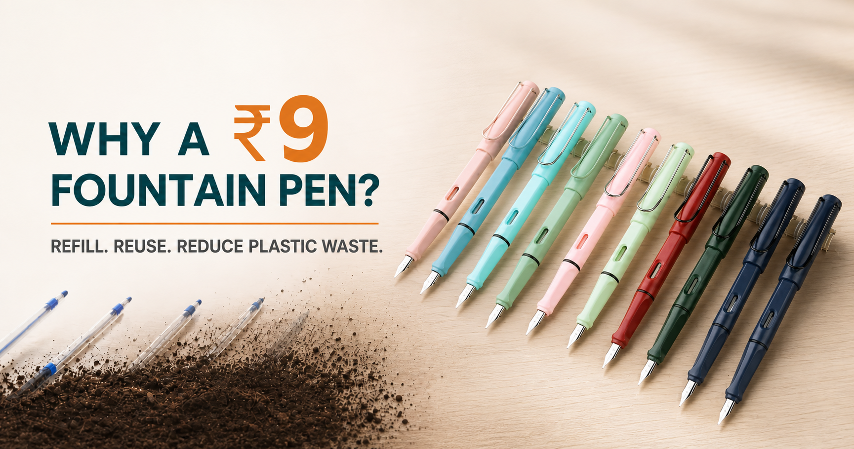 why a 9 rupee fountain pen